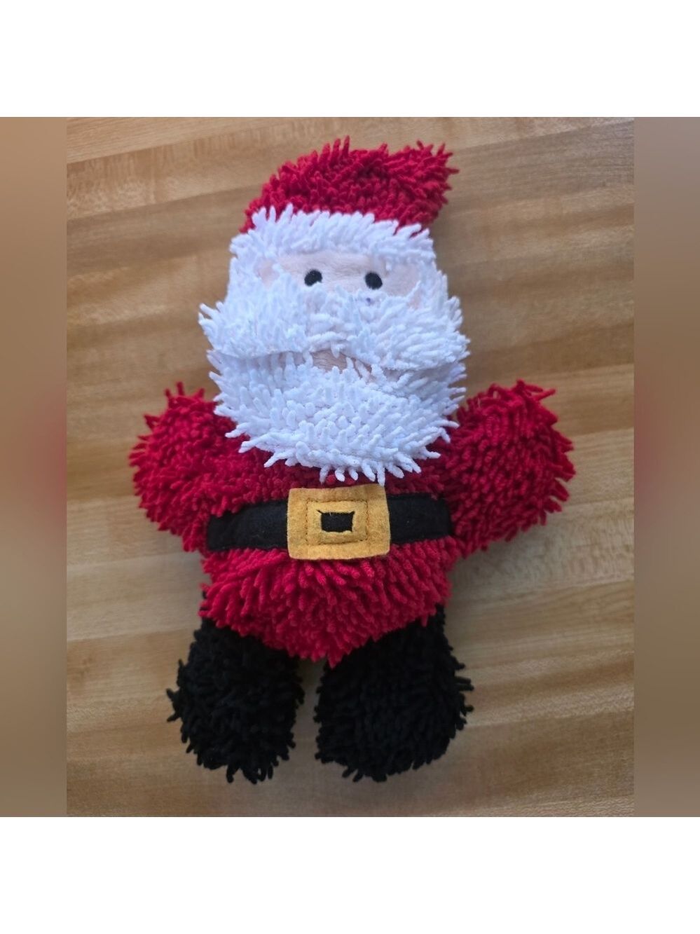 Tuffy Santa Dog Toy Microfiber Ball #DGT8